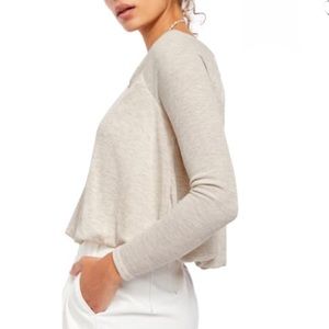 Free People Bondi Long Sleeve Blouson Thermal Top